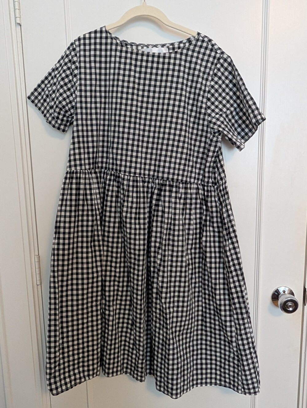 Tradlands Black and White Gingham Nico Dress- Medium